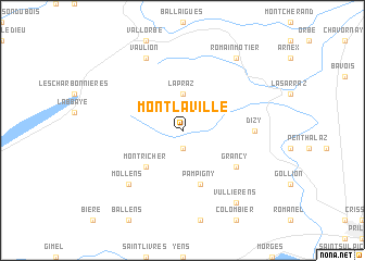 map of Mont-la-Ville