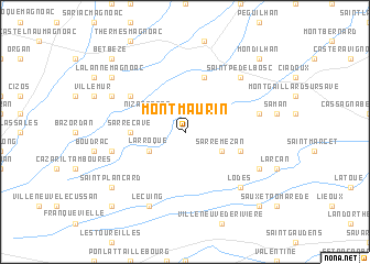 map of Montmaurin