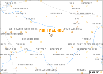 map of Montmelard