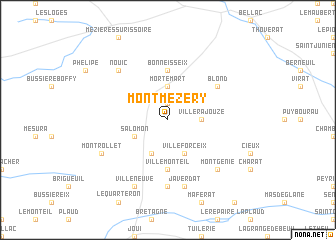 map of Montmézéry