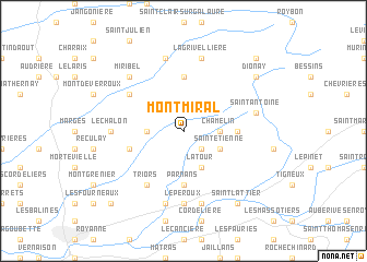 map of Montmiral