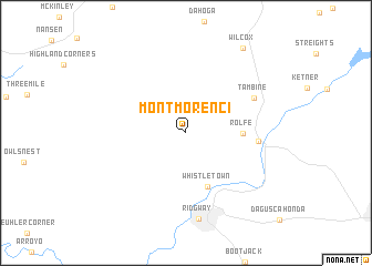 map of Montmorenci