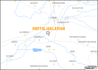 map of Montolí de Lérida