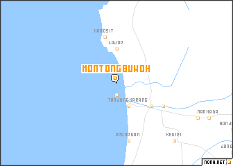 map of Montongbuwoh