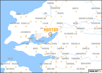map of Montón