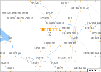 map of Montortal