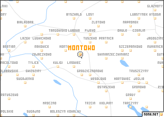 map of Montowo