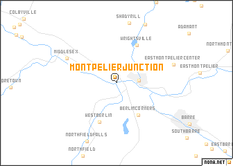 map of Montpelier Junction