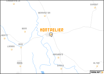 map of Montpelier