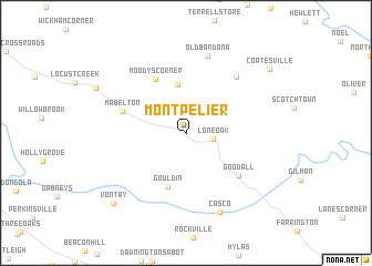 map of Montpelier