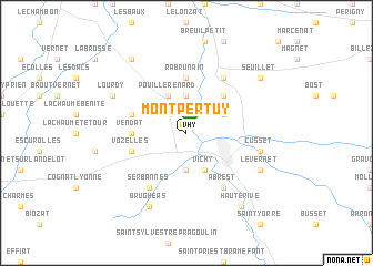 map of Montpertuy