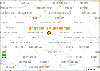 map of Montreuil-sur-Brêche