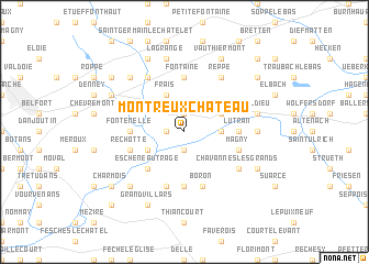 map of Montreux-Château
