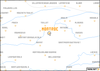 map of Mont-Roc