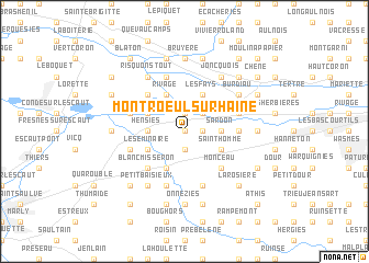 map of Montroeul-sur-Haine