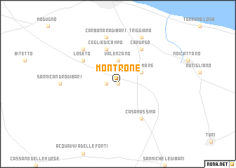 map of Montrone