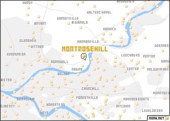 map of Montrose Hill