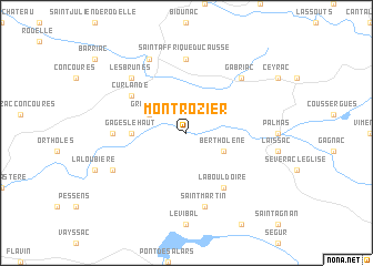 map of Montrozier