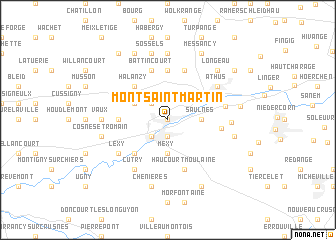 map of Mont-Saint-Martin