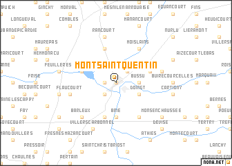 map of Mont-Saint-Quentin