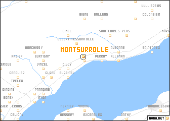 map of Mont-sur-Rolle