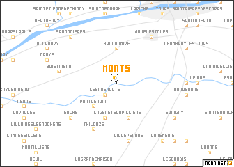 map of Monts