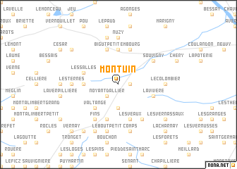 map of Montuin