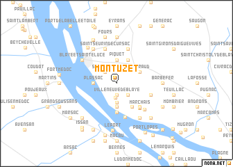 map of Montuzet