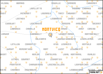 map of Montvicq