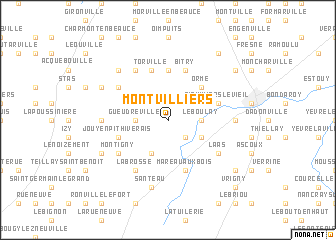map of Montvilliers