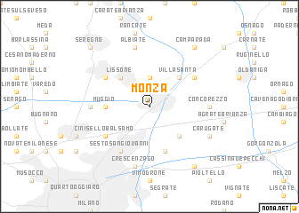 map of Monza