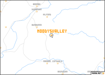 map of Moodys Valley