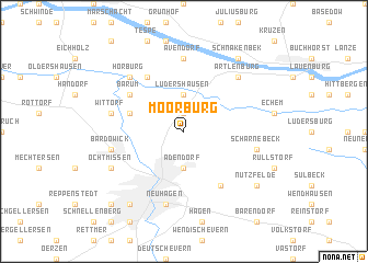 map of Moorburg