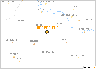 map of Moorefield