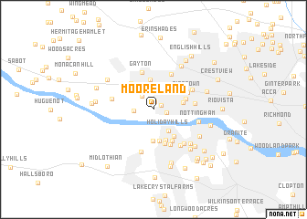 map of Mooreland