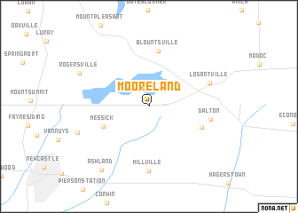 map of Mooreland