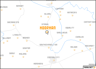map of Moorman