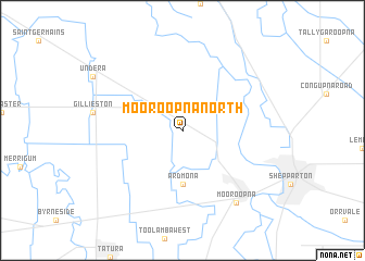 map of Mooroopna North