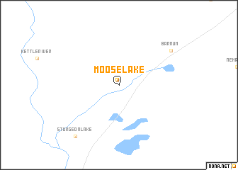 map of Moose Lake