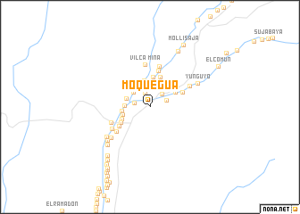 map of Moquegua