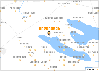 map of Morādābād