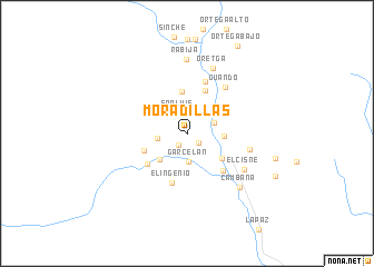 map of Moradillas