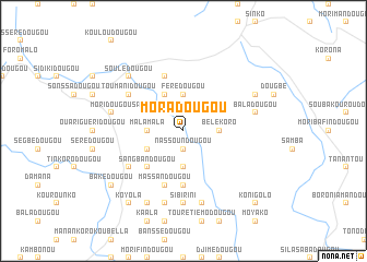 map of Moradougou