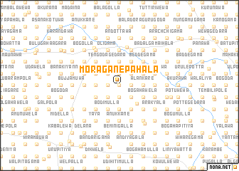 map of Moragane Pahala