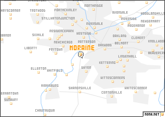 map of Moraine