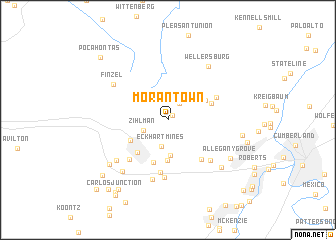 map of Morantown