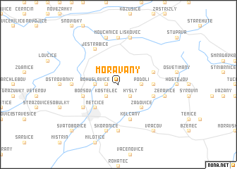 map of Moravany