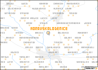 map of Moravská Loděnice