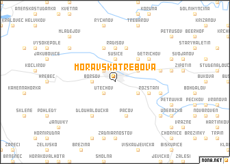 map of Moravská Třebová