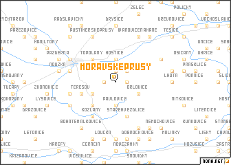 map of Moravské Prusy